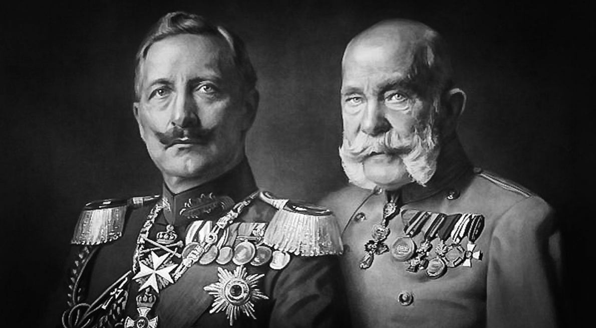 Kaiser Wilhelm II und Kaiser Josef - Portrait