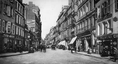 Historische Postkarte - Metz - Römerstraße 