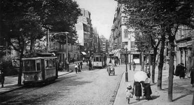 Historische Postkarte - Metz - Rue Serpenoise