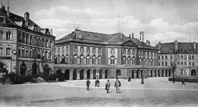 Historische Postkarte - Metz - Theaterplatz