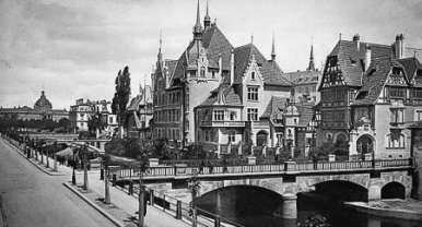 Historische Postkarte - Straßburg - Höhere Töchterschule