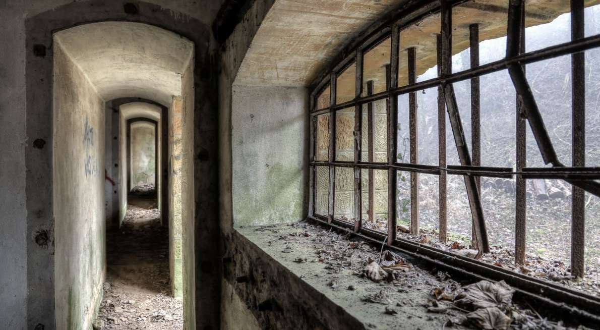 Festung Metz - Feste Prinz Friedrich Karl - Artilleriekasematte nach der Panzerbatterie