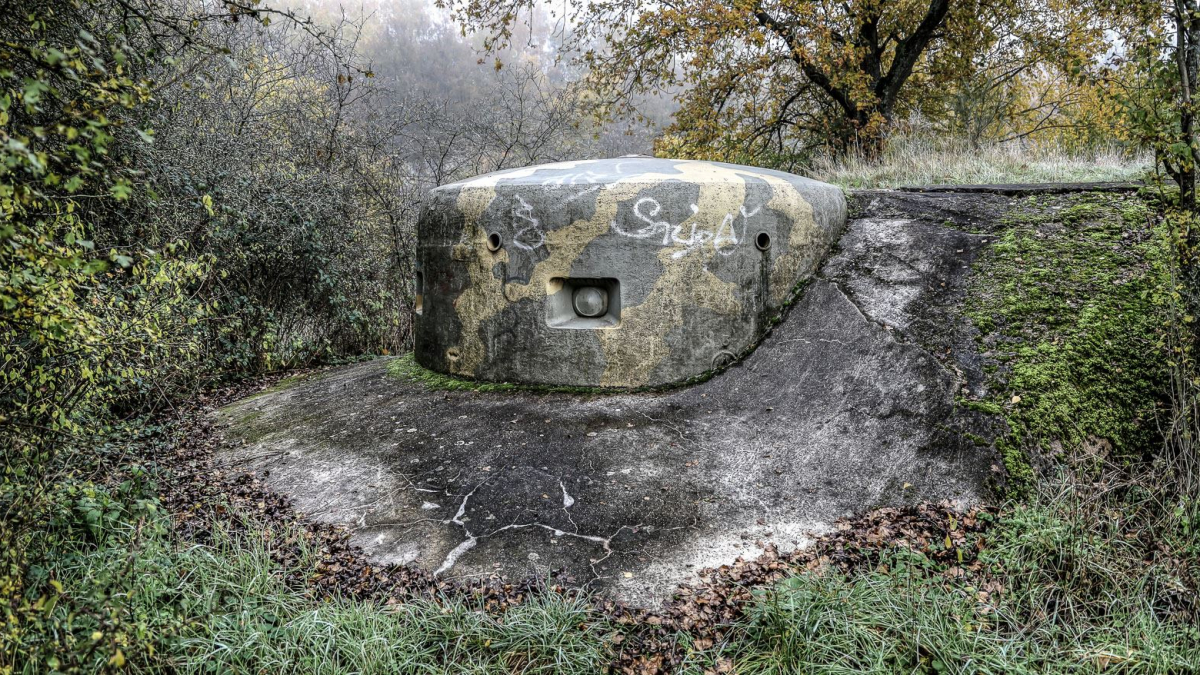 Westwall - Regelbau 111a mit 3-Schartenturm nahe Schwalbach - WH 650