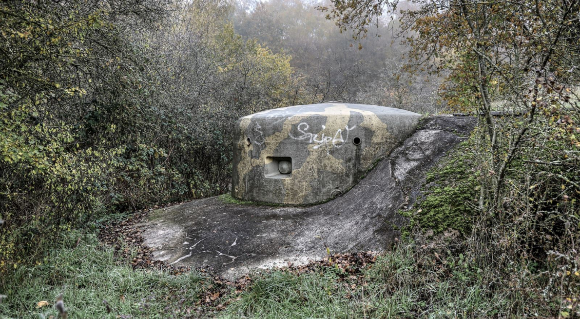 Westwall - Regelbau 111a mit 3-Schartenturm nahe Schwalbach - WH 650