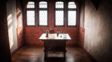 Mittelalterliche Burg Ronneburg in Hessen (Deutschland)