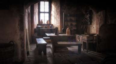 Mittelalterliche Burg Ronneburg in Hessen (Deutschland)