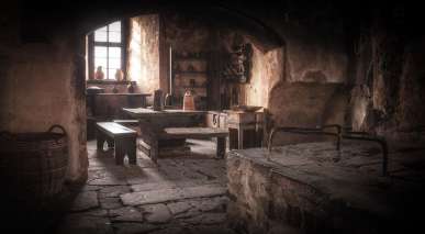 Mittelalterliche Burg Ronneburg in Hessen (Deutschland)