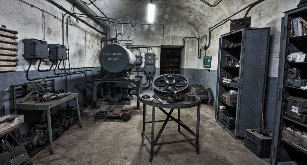 Maginot-Linie: Gros Ouvrage Simserhof - Artilleriewerk Simserhof - Werkstatt