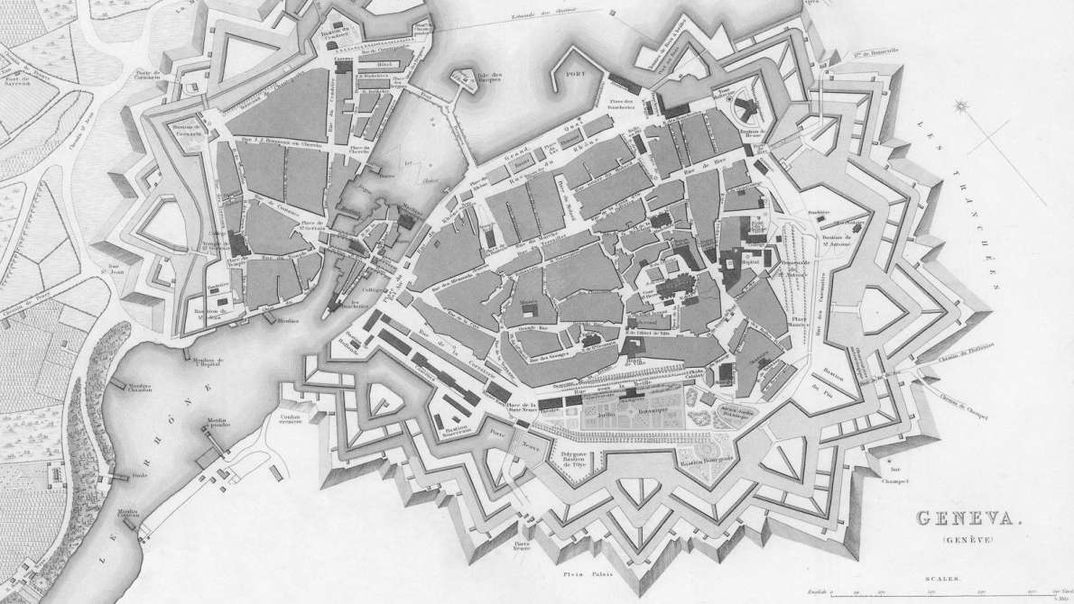 Bildnachweis - English: B. R. Davies, Geneva 1841, als gemeinfrei gekennzeichnet, Details auf Wikimedia Commons.