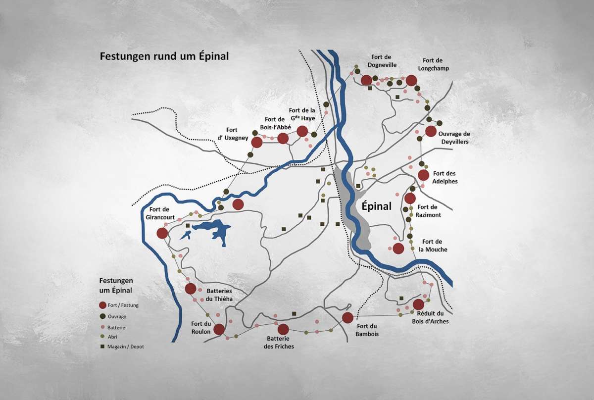 Fesstungen rund um Épinal - Festungen der Barrière de Fer