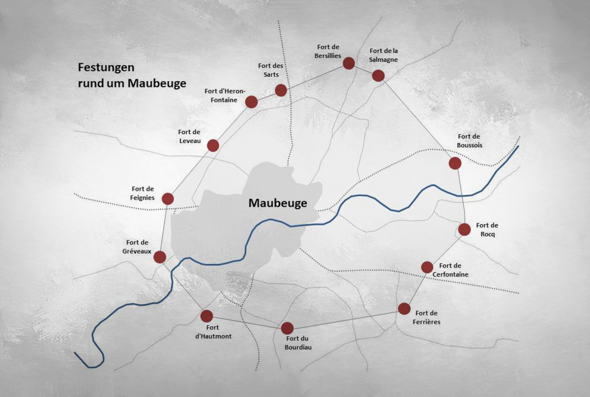 Festungen in Frankreich - Festungen rund um Maubeuge - Festungen der Barrière de Fer 