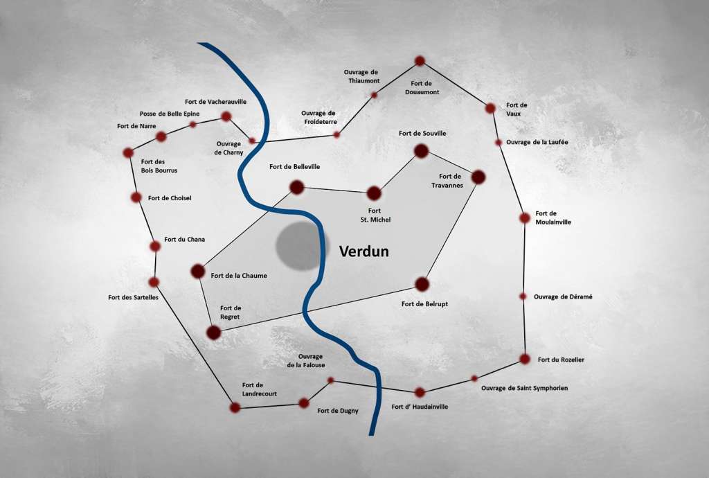 Französische Festungen rund um Verdun - Frankreich - Erster Weltkrieg Französische Festungen rund um Verdun - Frankreich - Erster Weltkrieg