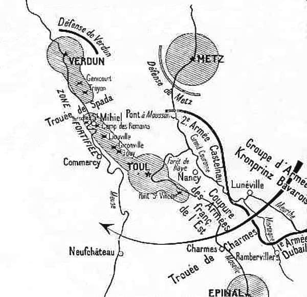 1918 - Schlacht am Trouée de Charmes zwischen Toul und Épinal 