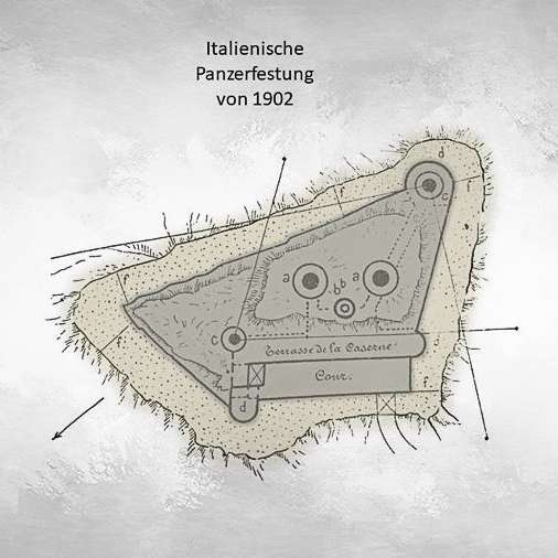 Quelle: Fortification cuirassée et les forteresses au début du XXe siècle : 1906-1907, liste des planches de la 1re partie, 1906