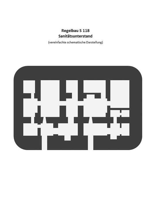 Regelbau S 118 - Sanitätsunterstand - Atlantikwall - Zweiter Weltkrieg