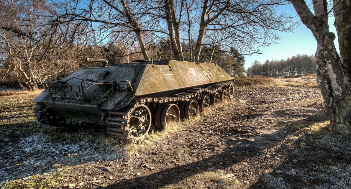 Panzer - HS30 - Hartziel auf dem Truppenübungsplatz Satzvey in Deutschland 