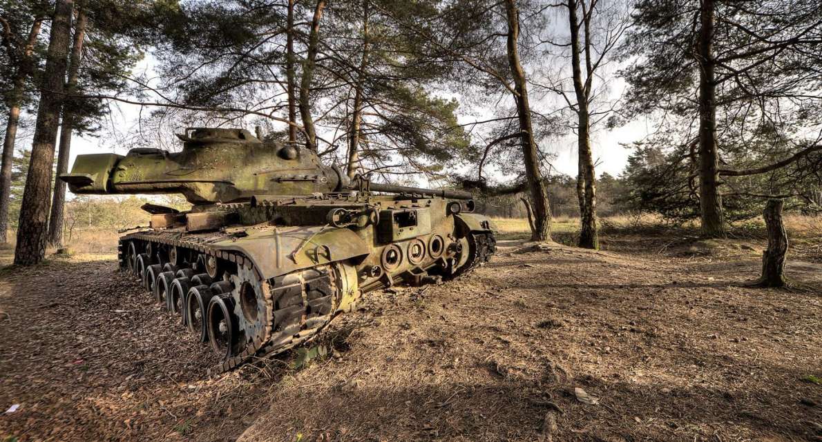 Panzer - M47 Patton - Hartziel auf einem Truppenübungsplatz bei Aachen