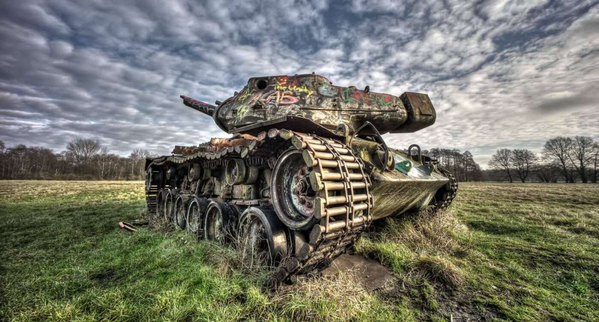 Panzer - M47 Patton - Hartziel auf einem Truppenübungsplatz bei Hannover