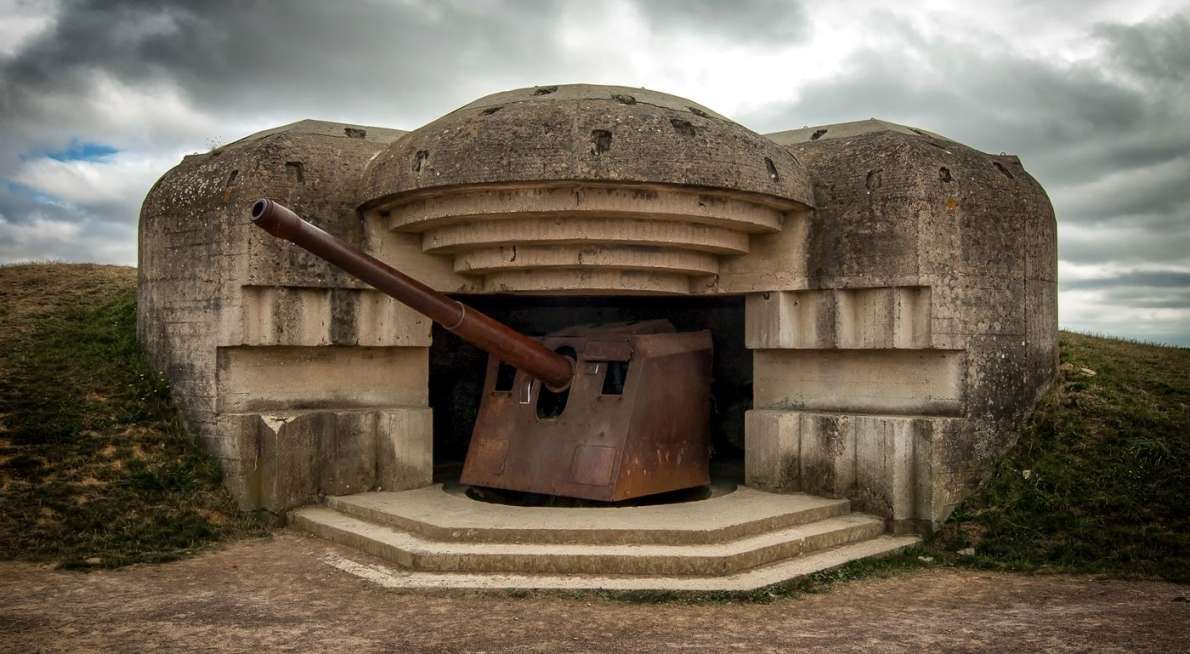 Batterie - Longues-sur-Mer - Bunker und Festungen des Atlantikwalls - Zweiter Weltkrieg