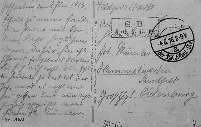 AK Frankreich Dt Weltkrieg Feldpost 1917 I zerschossenes Schloss Domevre 